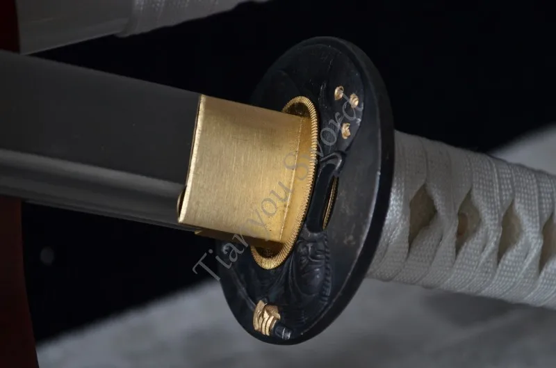 Полностью Tang 1060 Высокоуглеродистая сталь Катана японский самурайский меч