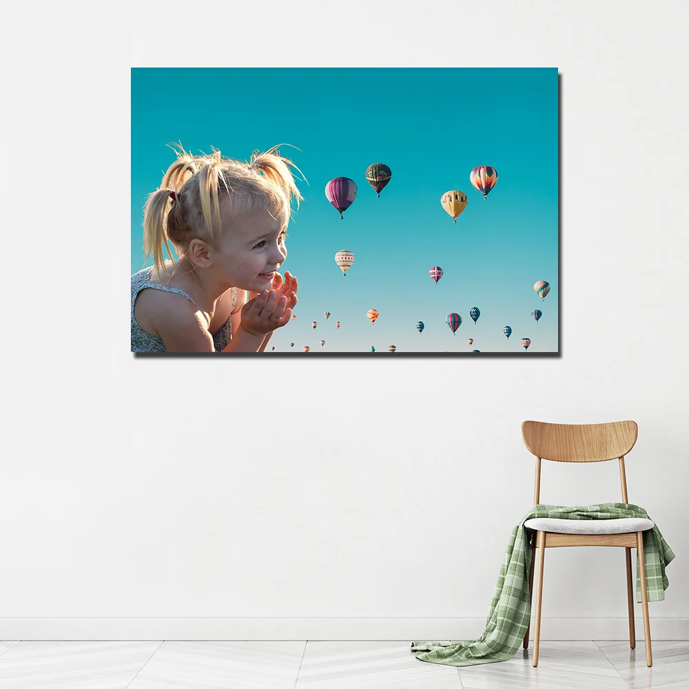 Cute Blonde Girl Posters Canvas Prints Unframed Paintings Wall Art Picture for Living Room | Дом и сад