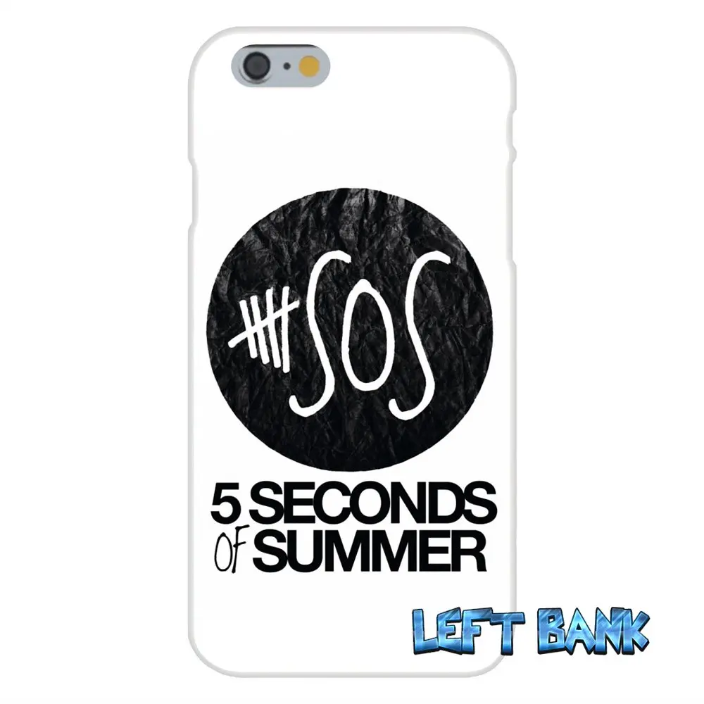 5SOS 5 секунд лета логотип мягкий Силиконовый ТПУ Прозрачный чехол для Samsung Galaxy Note 3 4