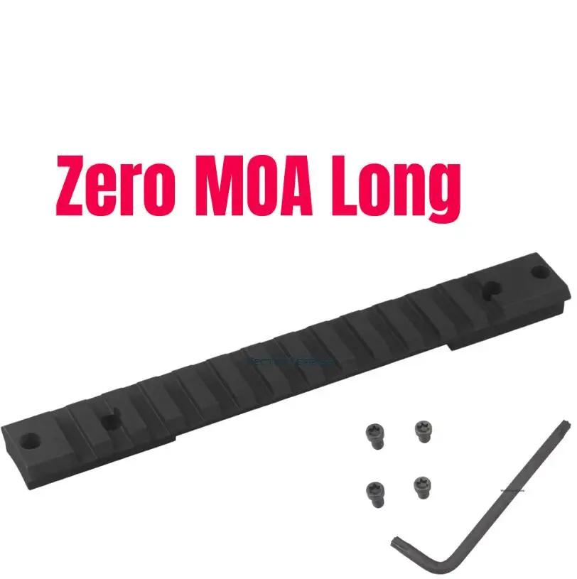 Long 0 MOA Векторная оптика Remington MOA стальная Пикатинни рейка длинная короткая тактическая посадка Rem Ruger 10/22 Браунинг x-болт приемник - Цвет: Long 0 MOA