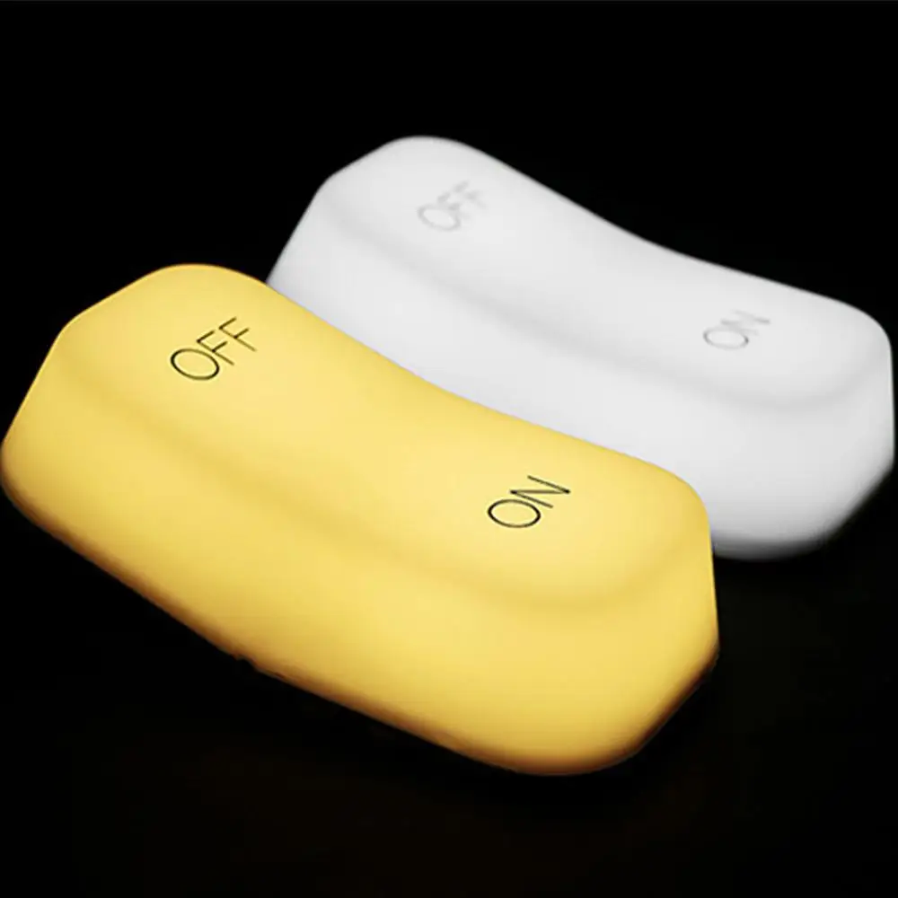 Силиконовый ночной Светильник тяжести Сенсор детские ясли лампа USB