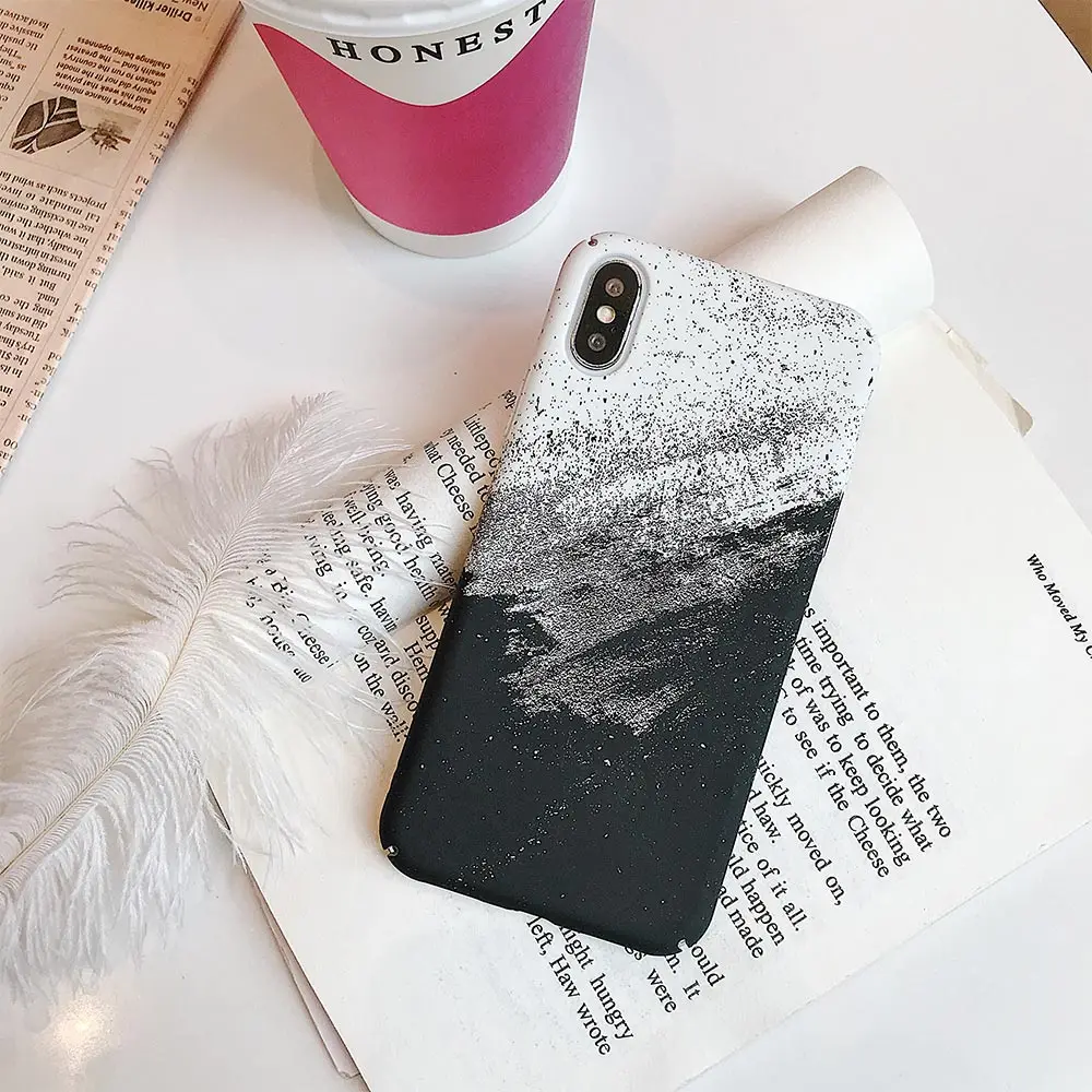 BUY IT KISSCASE Rendering Mountain Pattern Phone Case For Xiaomi Note 7 6 Pro Cover Hard PC Redmi 4X 5 Plus Capa |