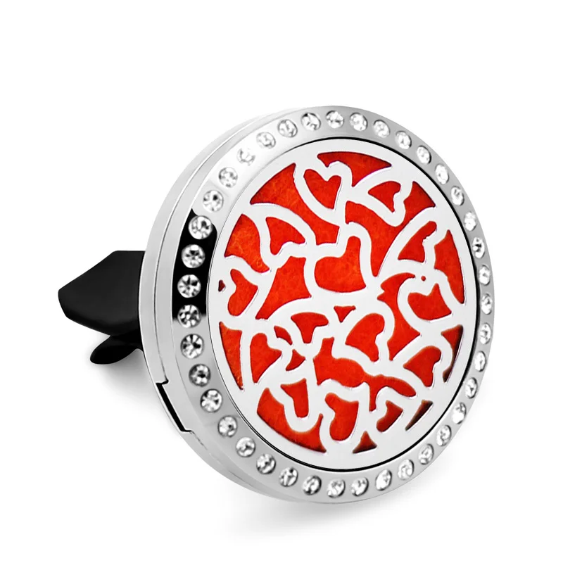 Яркий освежитель воздуха в форме сердца с клипсой для вентиляционного отверстия