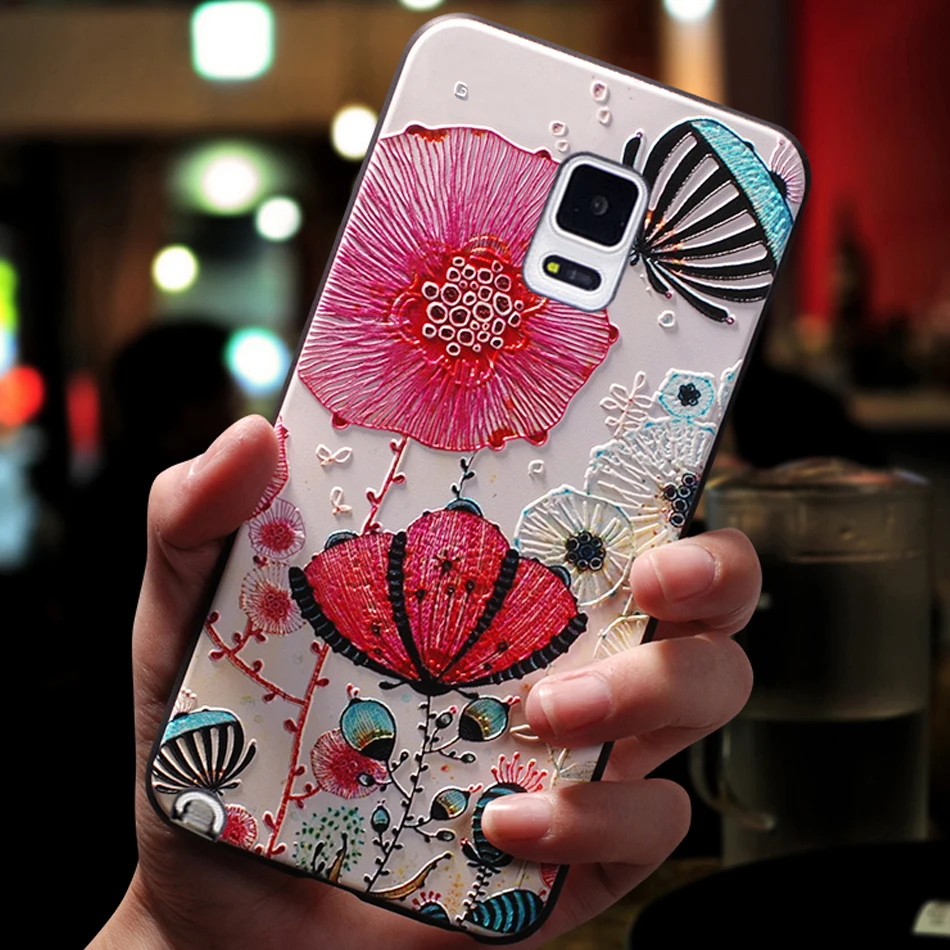 Чехол чехол для Samsung Galaxy Note 3 4 5 Note5 Note4 силиконовый 3D милый мобильный на
