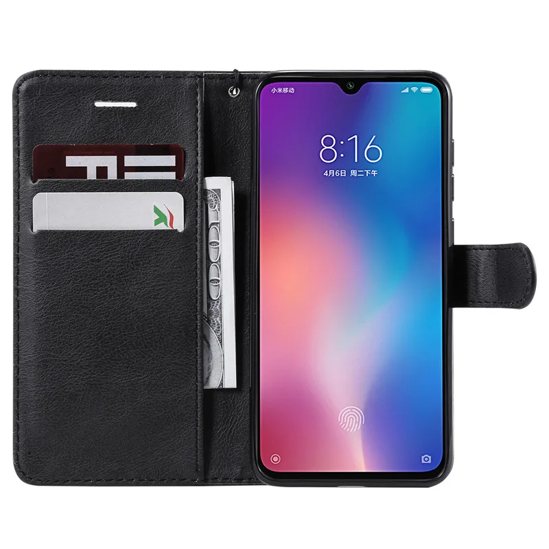 Для Xiaomi Mi 9 чехол Mi9 Чехол Флип Роскошный кошелек Обложка на заднюю панель из