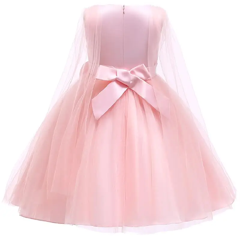 

Girls Summer Elegant Dress Toddler Baby TuTu Princess Costume For Children Kids Wedding Evening Party Clothes 3 4 5 6 7 Years
