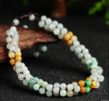 Браслет + 408 Аутентичные Бирма Леброн натуральные три ручные тканые браслеты |