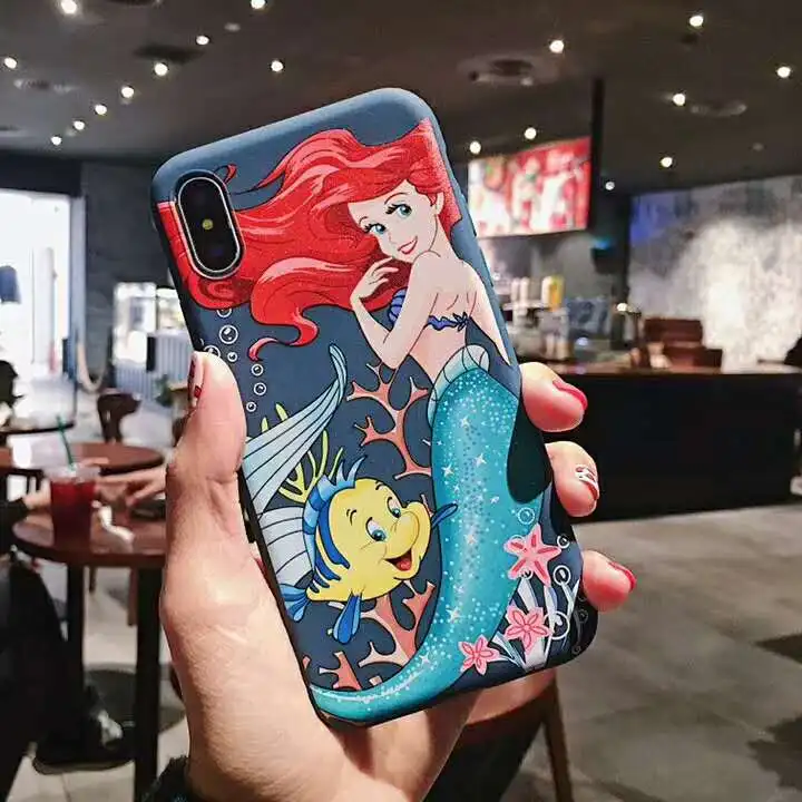 Русалочка классический Disneys аниме мультфильм милый чехол для iPhone Xs Max Xr X 8 7 6 S Plus