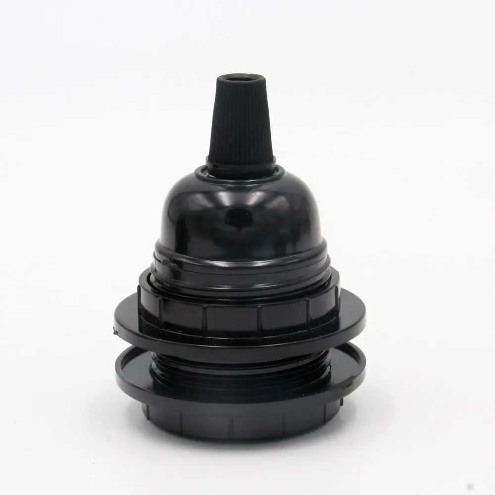 Full thread 2 rings Сертификат CE E27 бакелитовая Лампа Socket фенольный патрон с резьбой лампочка держатель фитинги E27 - Цвет: Full thread 2 rings