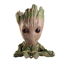 baby groot flower pot flowerpot planter action figures toy tree man cute pvc model toy pen pots gift for home office