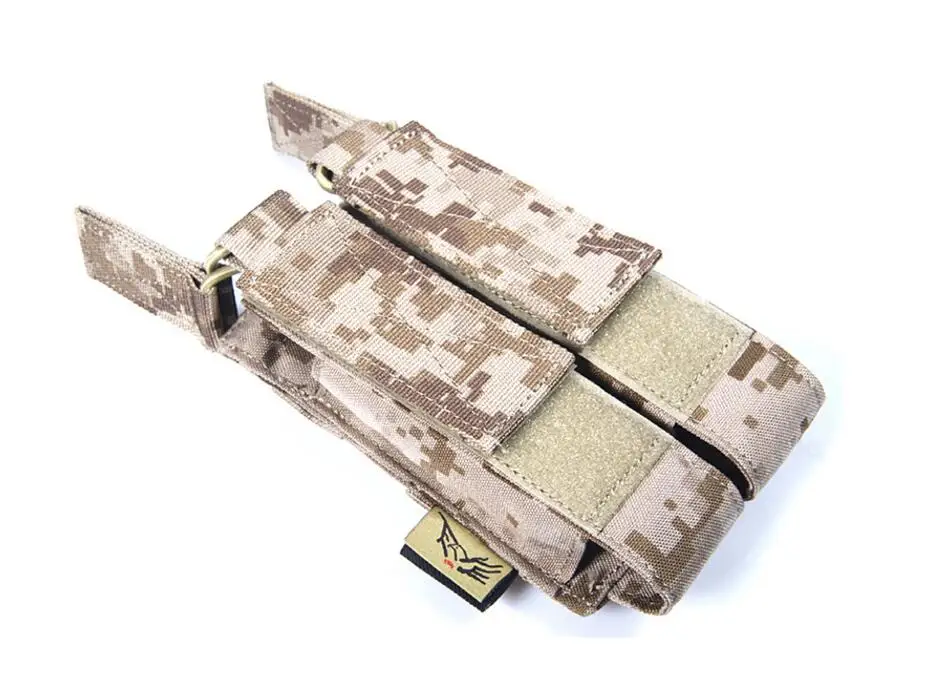 FLYYE MOLLE MP7 двойная открывающаяся сумка для магазина фотография|magazine pouch double|pouch