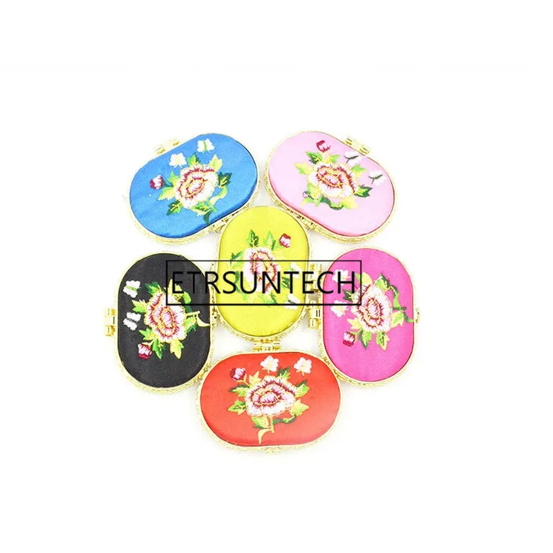 100 шт. зеркало для макияжа с вышивкой в виде цветов | Дом и сад