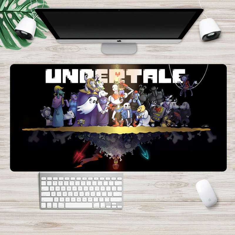 Игровой коврик для мыши Undertale большой 60x30 см нескользящий с закругленными краями