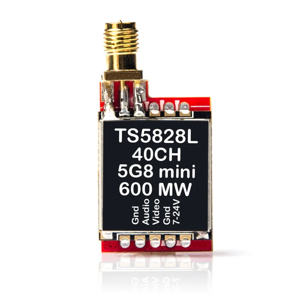 АКК FPV TS5828L/KC25/CA40 5 8G 600MW 40Ch Мини AV Передатчик для мультикоптера|av transmitter|mini transmitter600mw
