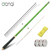 donql ultra light telescopic fishing rod carbon fiber carp feeder rod 3 6 7 2m portable hand pole fishing tackle