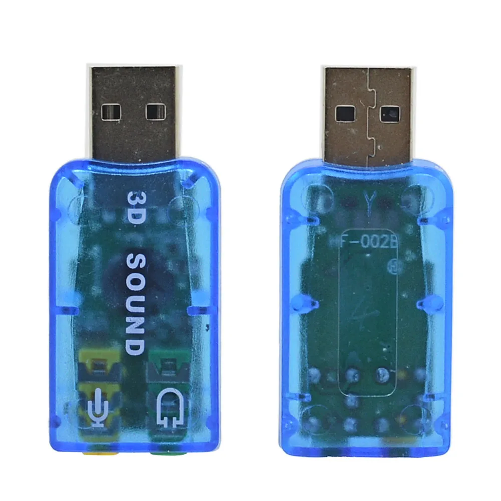 TISHRIC USB внешняя звуковая карта 5 1 3D аудио адаптер на 3 мм Интерфейс микрофон