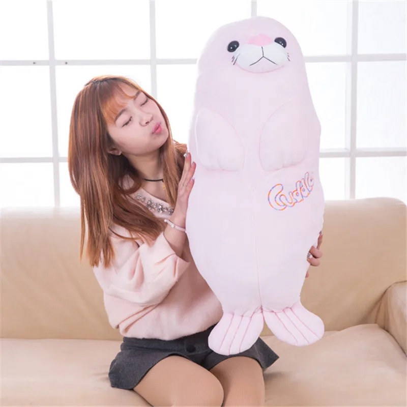 

40CM 2016 One Piece Sea Lion Super Soft PP Cotton Plush Toy Creative Dolls Birthday Gift Cute Kids Stuffed Sleeping Bedroom Toys