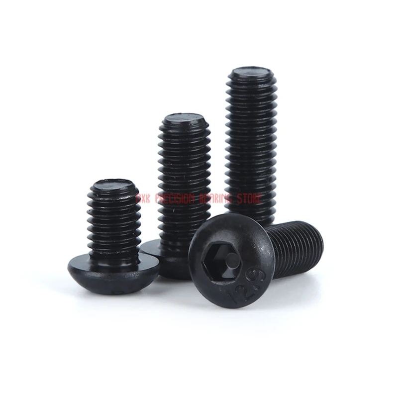 2021 Vis Tornillos Para Madera 12 9 Класс M6 M8 M10x8/10/12/16/20/25/30 мм серии черный шестигранный винт с