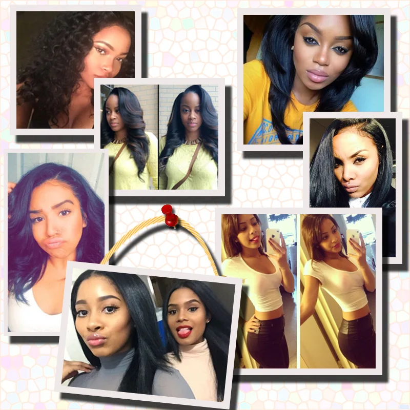 7А Вода Курчавый Бразильский Виргинский Волос Полный Парик Шнурка 8-26 Дюймов