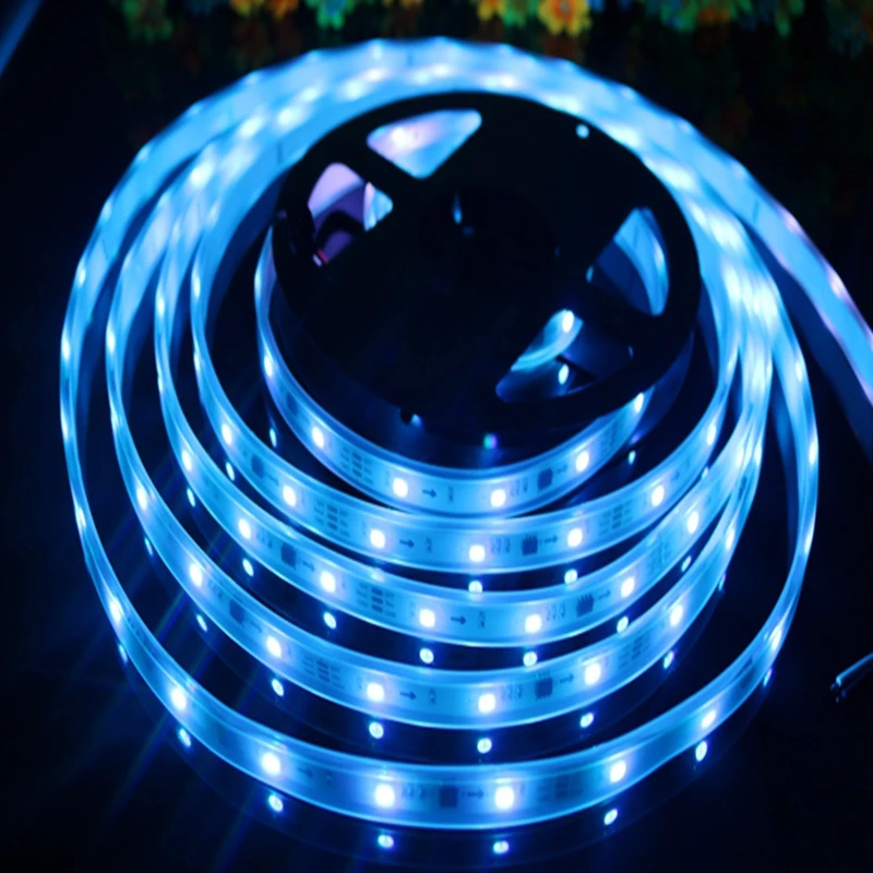 KZKRSR 5 м/рулон 16.5ft DC12V WS2811 2811 IC 30/60 светодиодов/m 5050 SMD RGB Светодиодная лента