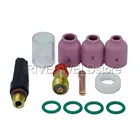 Газовая линза 17GL040 0,040 дюйма #10 Pyrex, набор сопел из глинозема, расходные материалы для сварофонарь TIG серии WP 17 18 26, 12 шт.