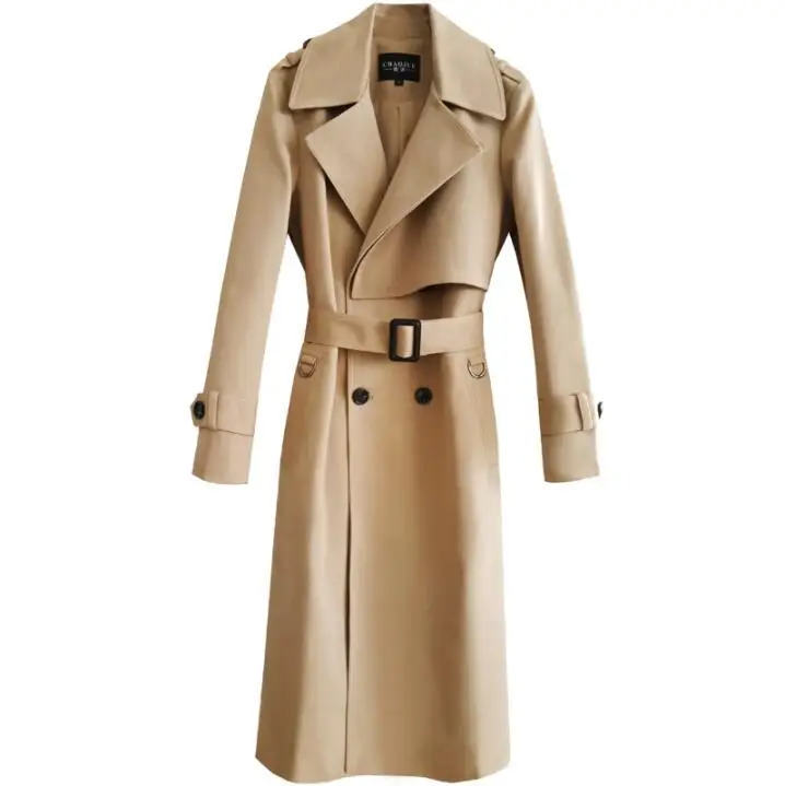 

Mens trench coats man Double-breasted long coat men clothes slim fit overcoat long sleeve 2020 spring new designer khaki S - 6XL