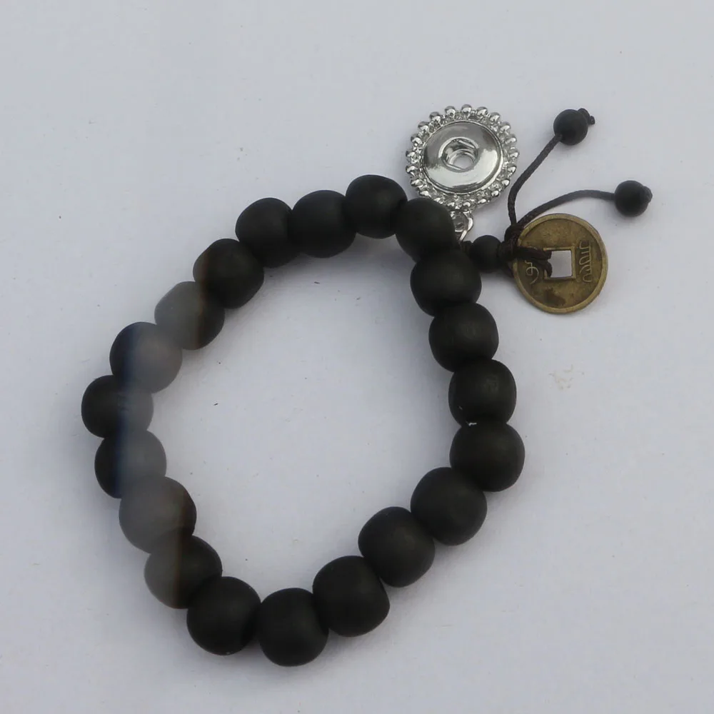 1 шт. буддийский молитвенный браслет унисекс с черными деревянными бусинами 18