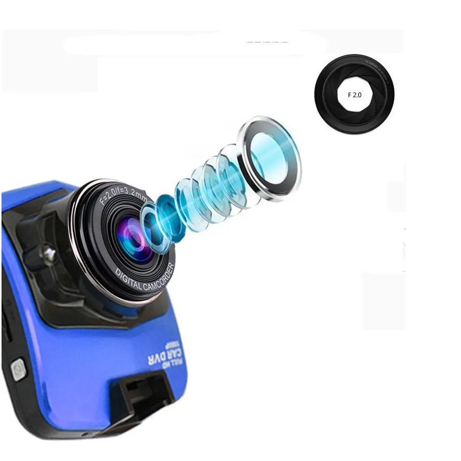 GT300 Mini Night Vision Car DVR 2.4 inch LCD Dashcam Video Registrator Recorder Full 1080P G-sensor 4X digital zoom. | Автомобили и