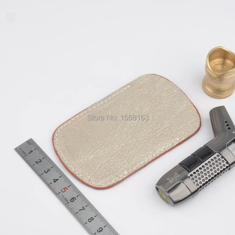 

Gold Sand Lambskin Cigar Cutter Case Omnipotent Rectangular Pocket For Elite Level Cigar Aficionado