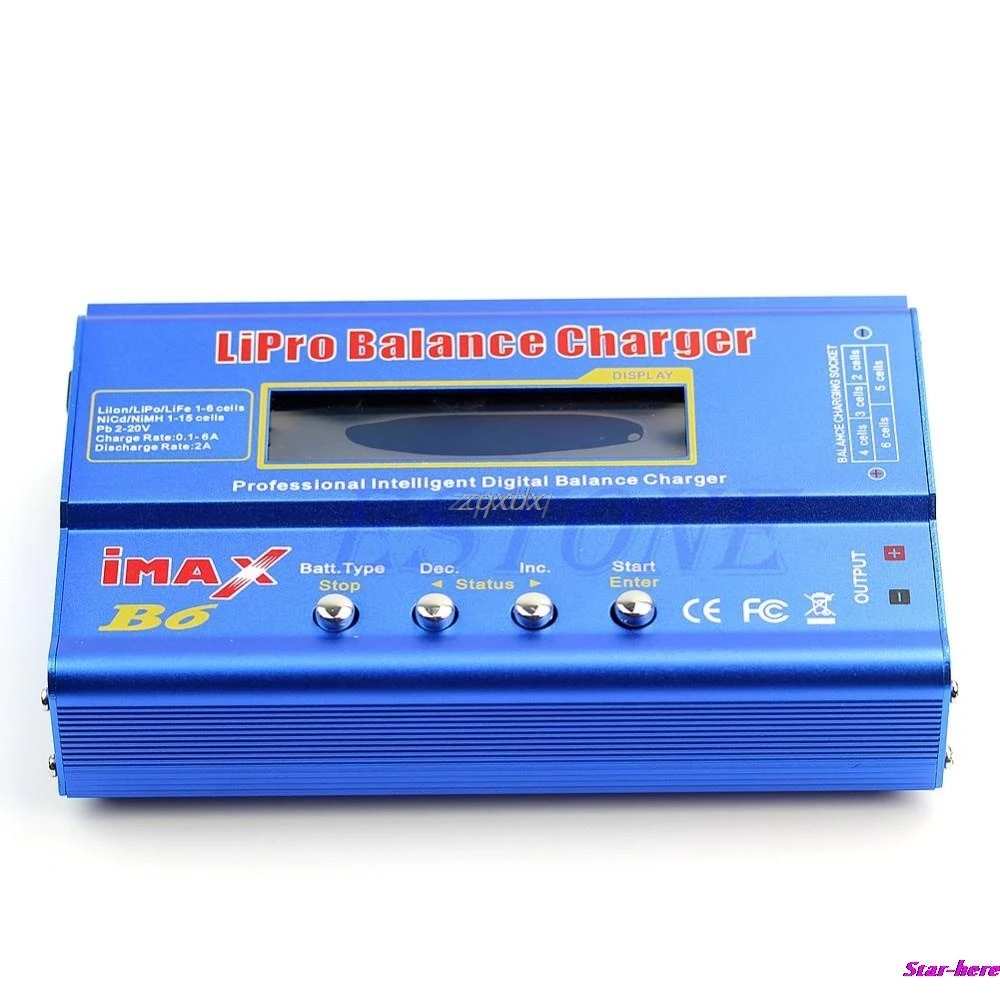 iMAX B6 ЖК-экран цифровой RC Lipo NiMh батарея баланс зарядное устройство и Прямая поставка