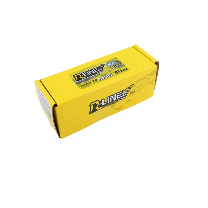 

Tattu R-Line Version 2.0 1300mAh 100C 4S 15.2V HV Lipo Battery with XT60 Plug for 250 size 3D FPV Racing Drone Quadcopter parts