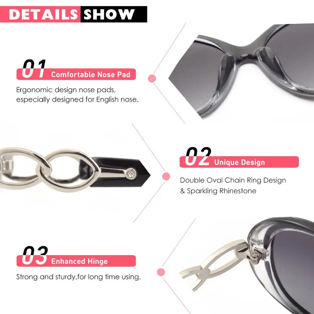 CGID большая Ретро оправа дизайнерские негабаритные женские солнцезащитные очки