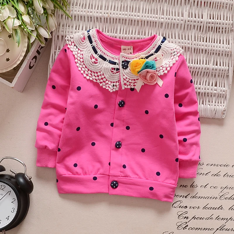 Весенне-осенняя Милая футболка с длинными рукавами и цветочным рисунком для