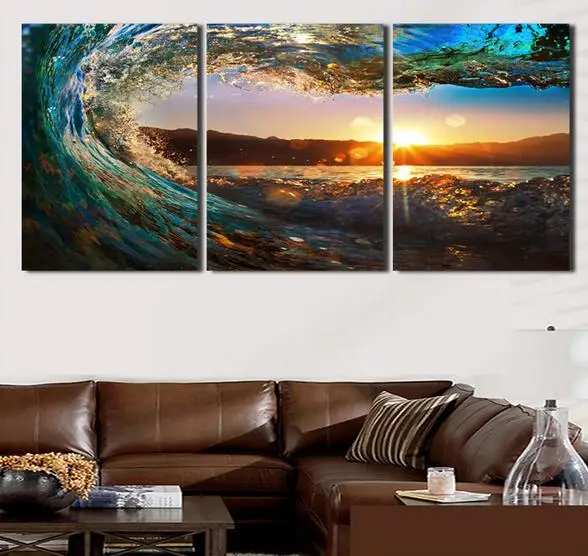 3 шт. Картина на холсте Восход солнца|painting for living room|prints paintingcanvas prints |