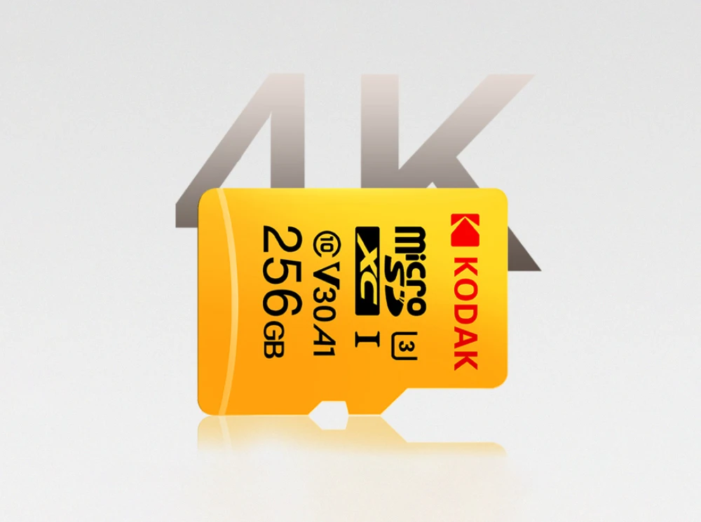 Kodak U3 A1 V30 Micro SD карта 128 ГБ 32 ГБ 64 Гб 256 ГБ 512 Гб класс 10 карта памяти 32 64 128 256 Гб Видео телефон карта памяти