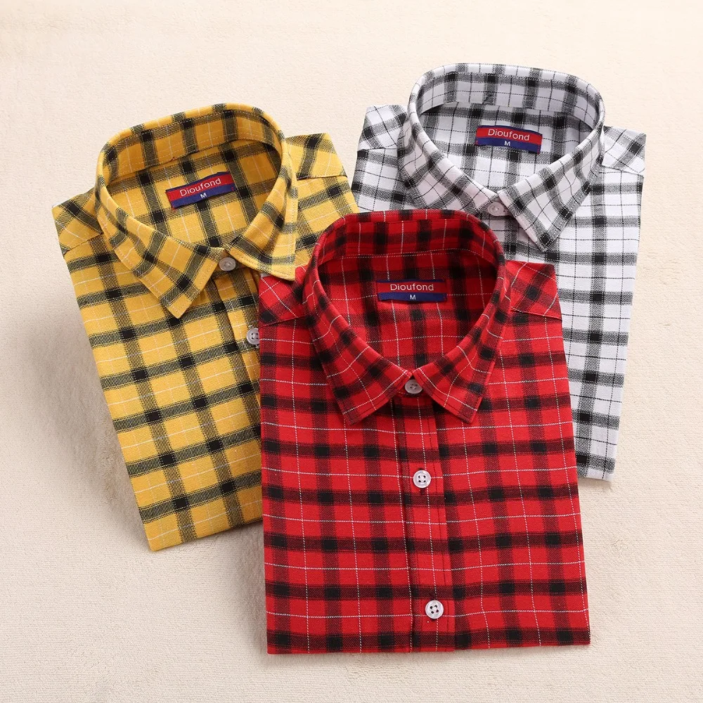 Женская клетчатая блузка хлопковая с длинным рукавом Лидер продаж|shirt ads|shirt brashirt