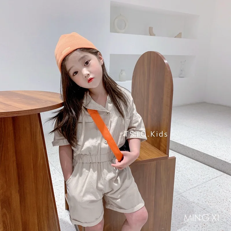 2019 Новая летняя детская одежда костюм для девочек рубашка с короткими рукавами и