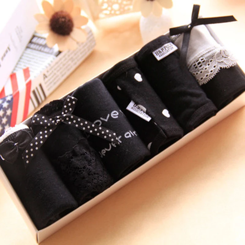 6 шт./Лот новое модное нижнее белье женские трусики сексуальные хлопковые