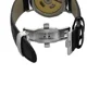 Leisure Automatic Mechanical Genuine Leather Waterproof Watch with Rome Digital Business for Various Occasions M171S.Black Other Image