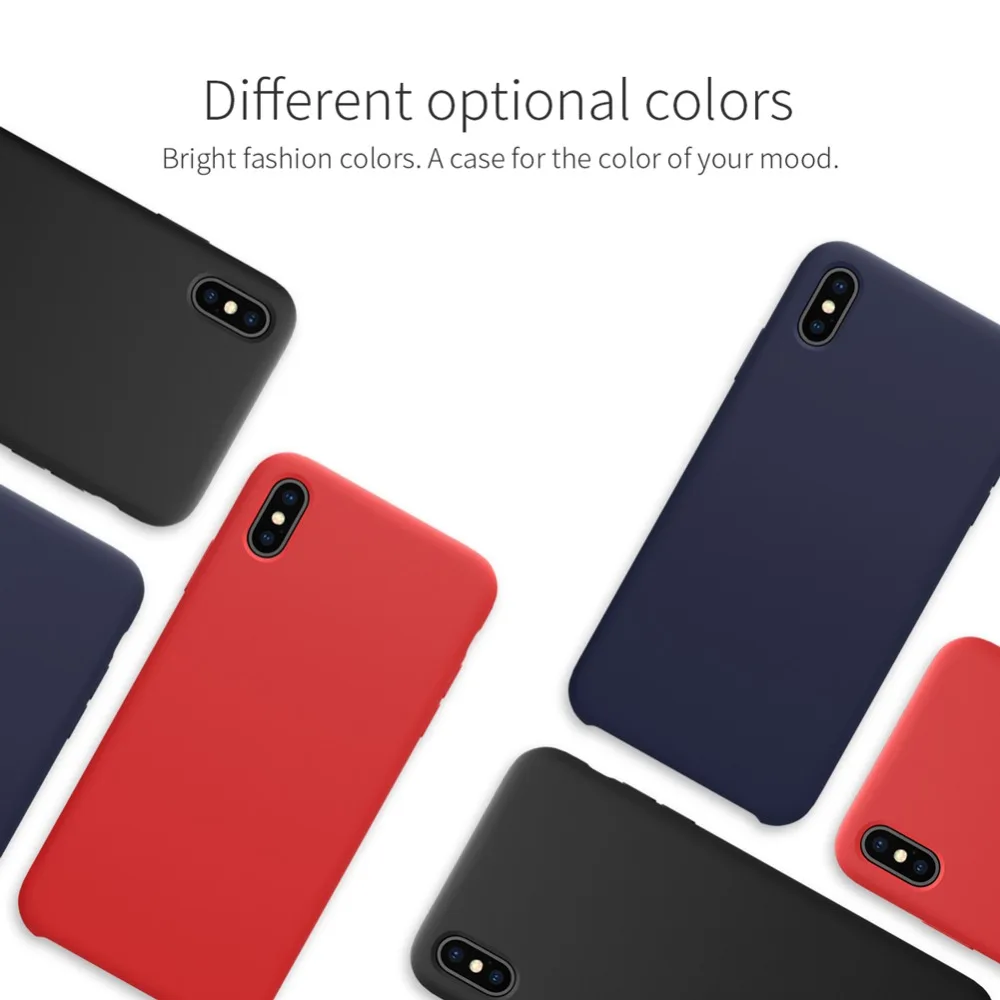 Для iPhone XS Max XR X чехол Nillkin роскошный гибкий чистый силиконовый чехол Мягкая сенсорная задняя крышка для iPhone XS Max XR Nilkin чехол для телефона