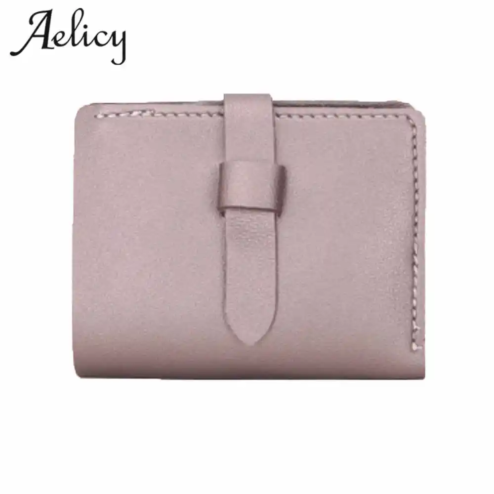 Aelicy модные женские кошельки с ремнем короткий клатч Модный маленький женский