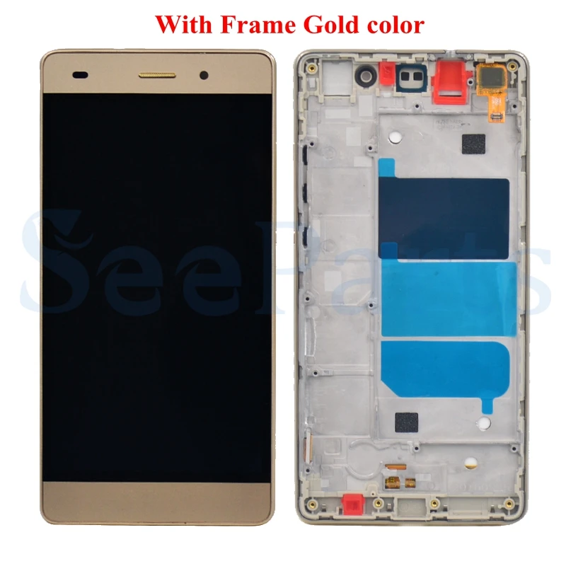 Huawei P8 Lite ЖК дисплей сенсорный экран дигитайзер для 5 0 &quotHuawei LCD с рамкой P8Lite ALE L04 L21