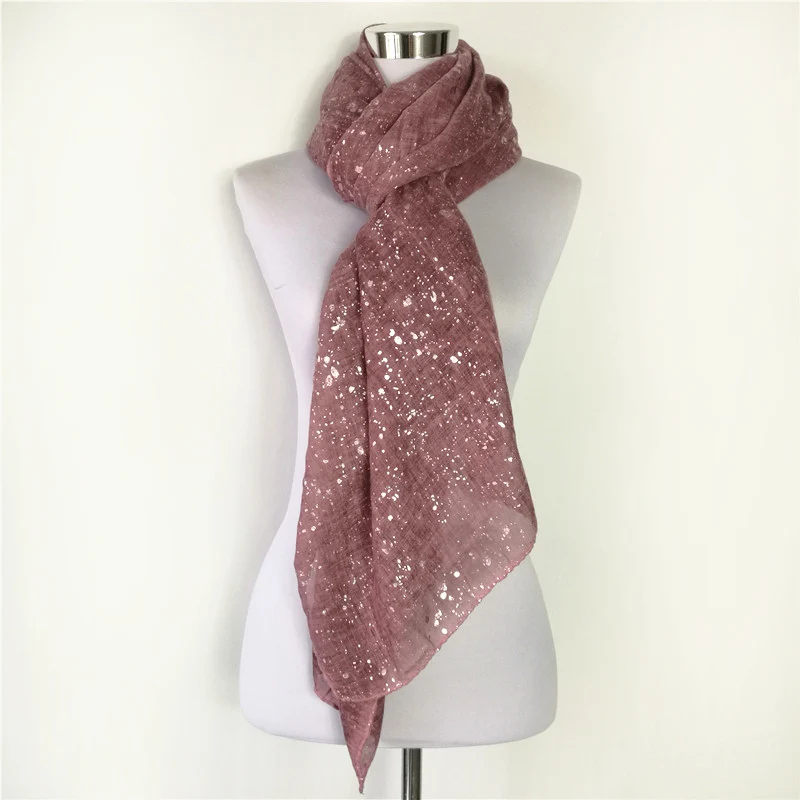 

Free Shipping New spring silk scarves shawl long soft cotton autumn warm Star point scarf female Women's Hot silver scarves