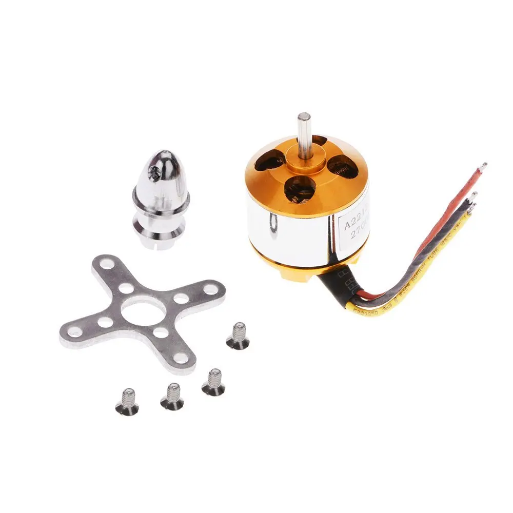 

EBOYU A2212 /5T 2700KV Brushless Outrunner Motor with Mount for Aircraft Airplane Brushless Motor