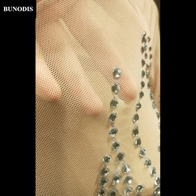 ZD458 Женская пикантная длинная юбка из сетчатой пряжи со сверкающими кристаллами