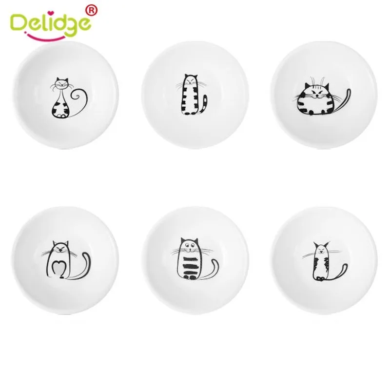 Delidge керамическая тарелка для кошек 6 шт. пигменты соевая посуда кухонный соус