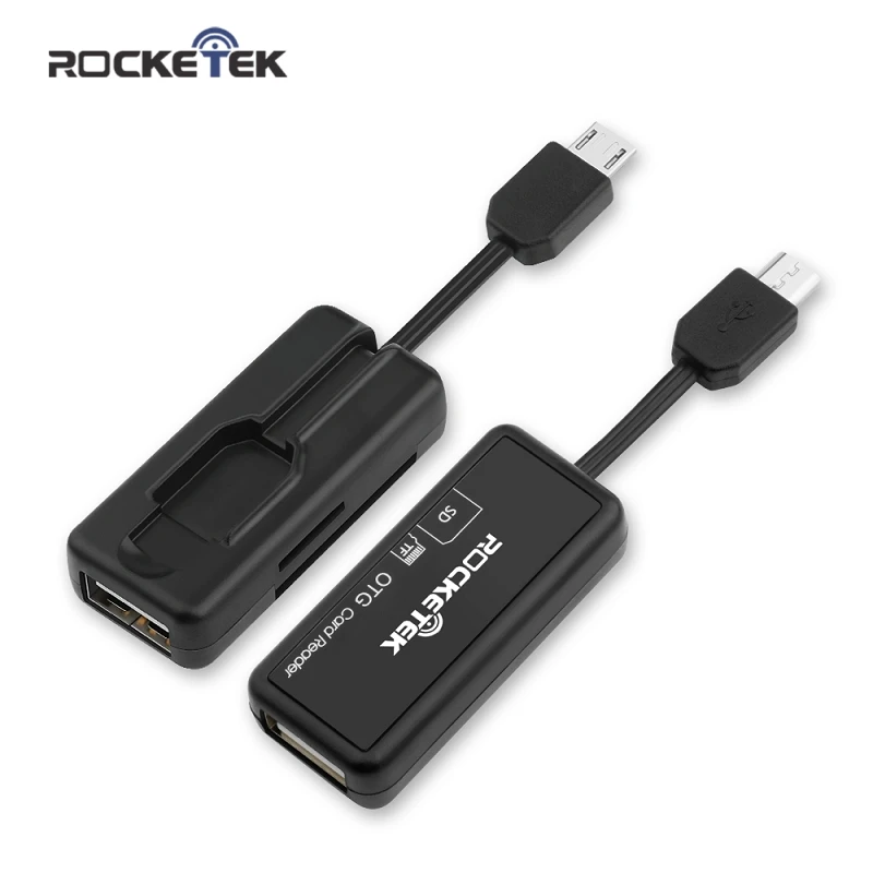 Rocketek Micro usb 2,0 otg считыватель карт памяти телефона адаптер кардридер для TF micro SD microsd Ридеры