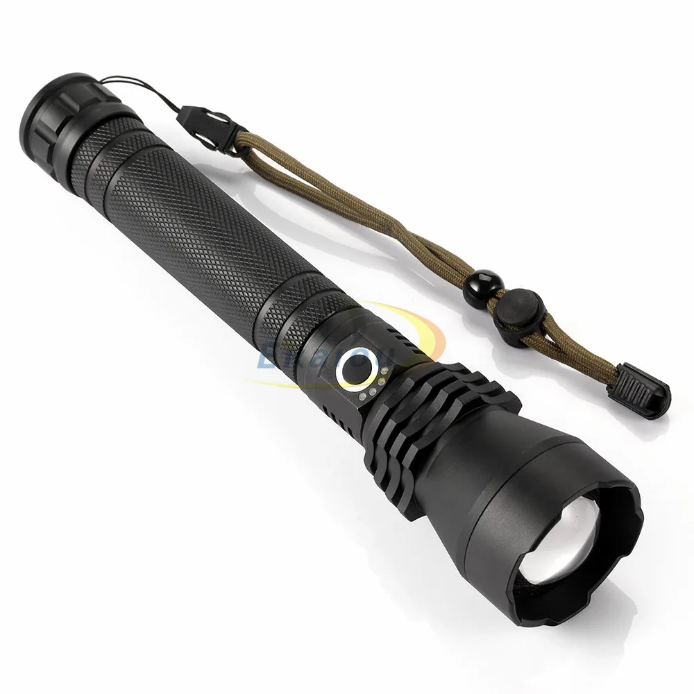 barato Led Xhp50 Lanterna 4000 Lumen Tocha Usb Recarregável Ajustável Zoom Luz à Prova Dwaterproof água 3 Modo Destaque Para Acampamento