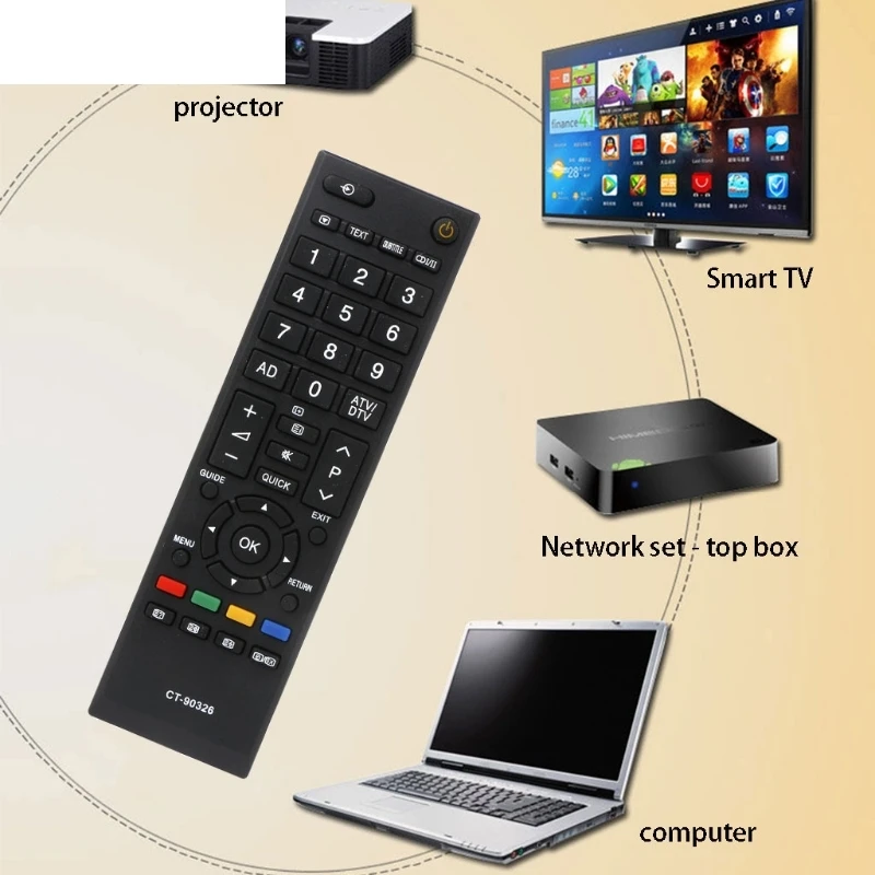 Умный дом LED Телевизор пульт дистанционного управления для TOSHIBA CT 90326 90380 90336