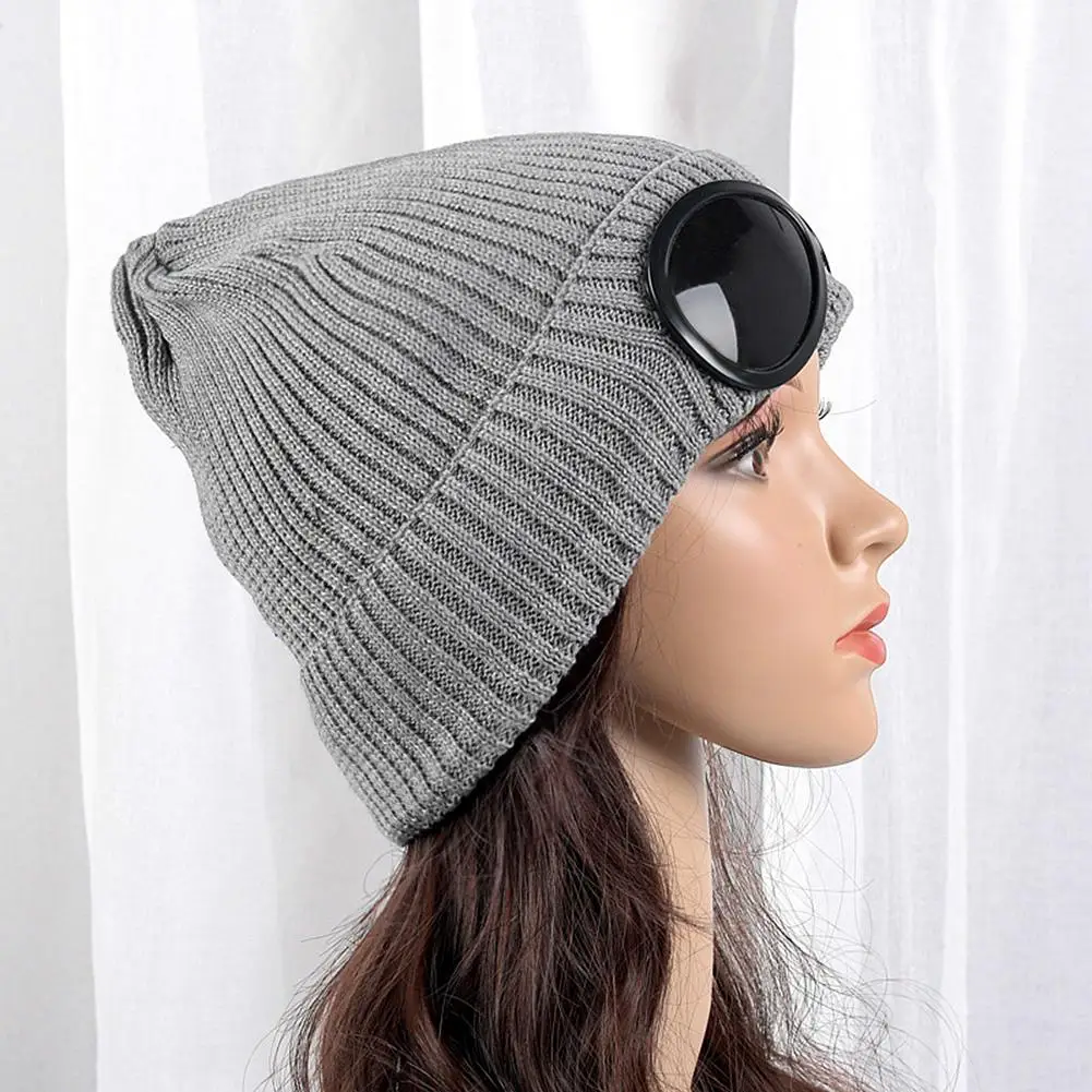 ZACOO Men/Women Knitted Cap With Glasses Ornaments Fashionable Warm Hat san0 | Аксессуары для одежды